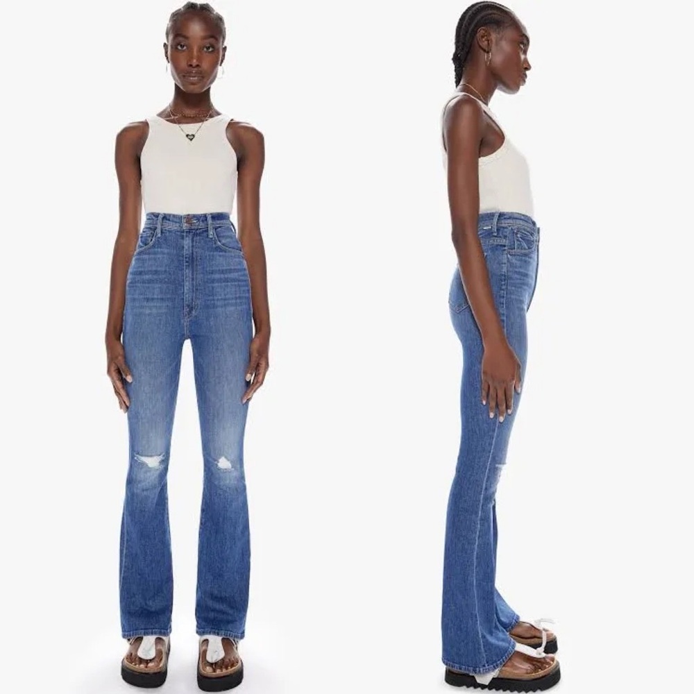 MOTHER Blue bootcut jeans